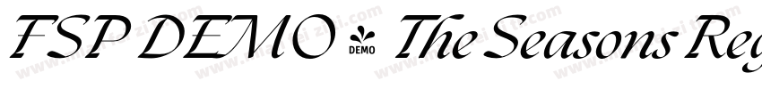 FSP DEMO - The Seasons Regular字体转换